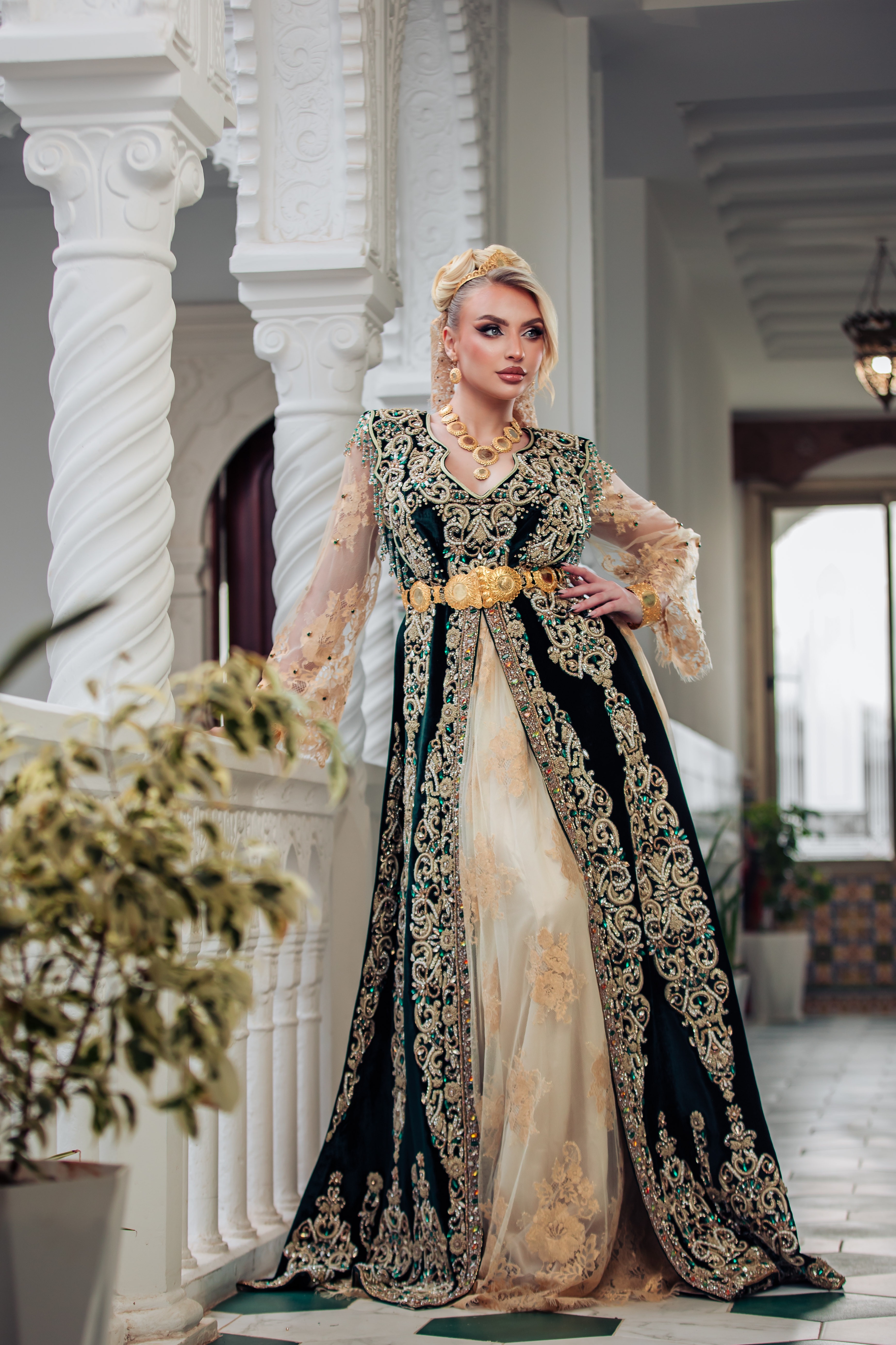 Tenue traditionnelle algérienne — Karakou Émeraude