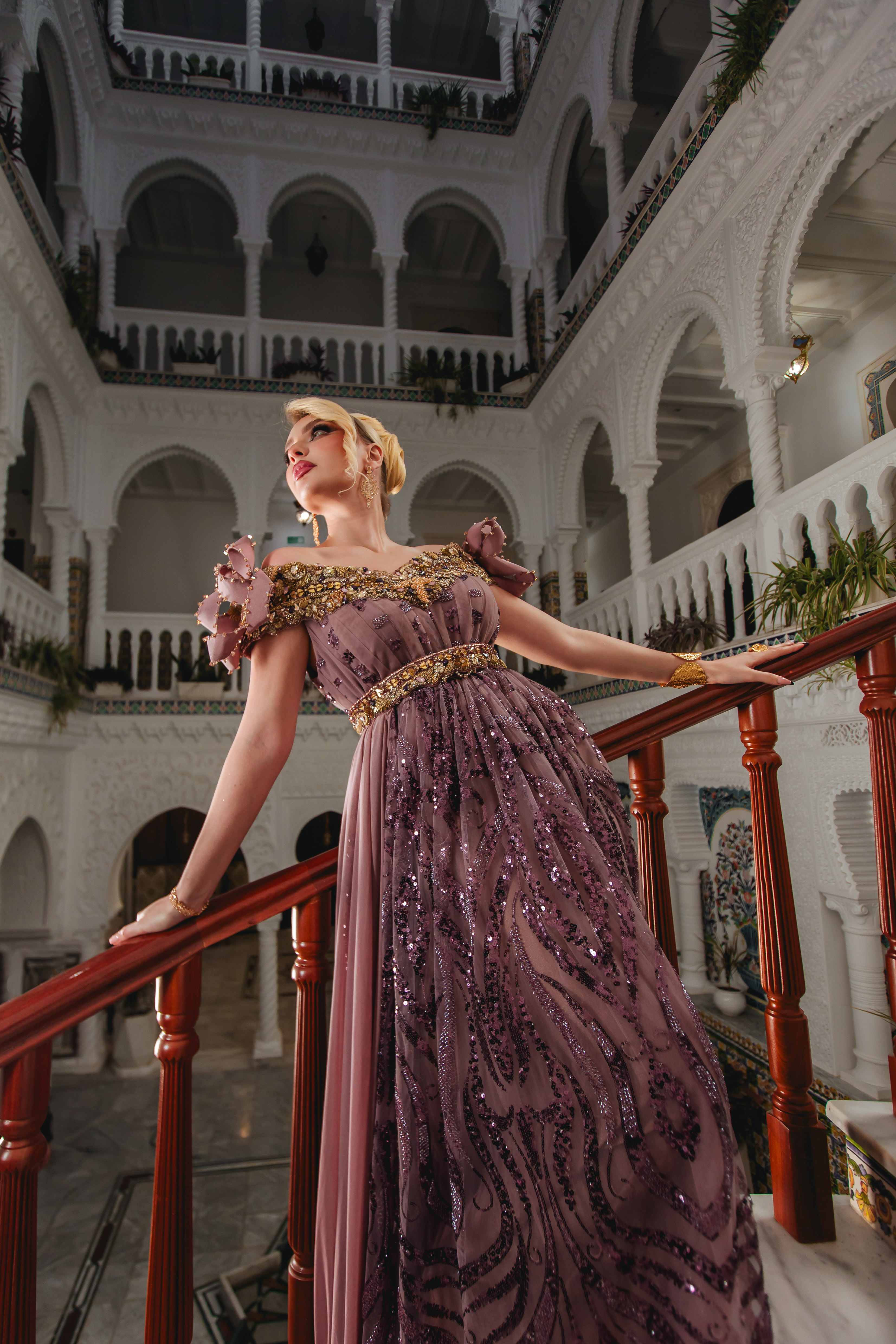 Tenue traditionnelle algérienne — Soirée Rose